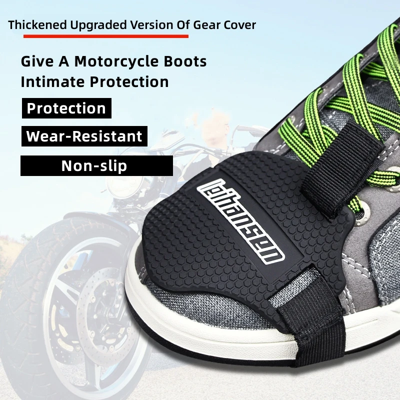 

LHS-901 Rubber Motocross Shoes Protective Moto Gear Men Boots Protector Shifter Guards Protection Motorcycle Accessories