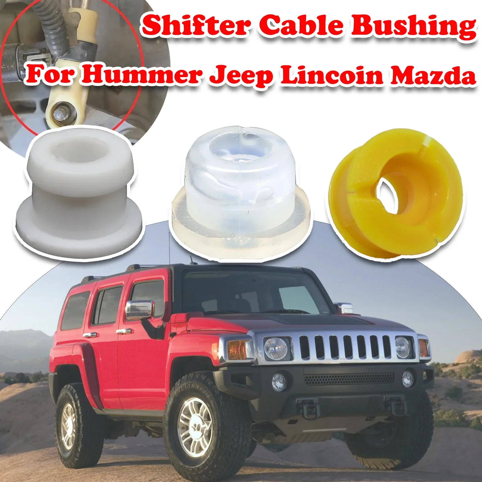 

3 kinds For Hummer H2T Jeep Patriot Lincoln MKX Mazda Shifter Cable Bushing Gear End Connector Fix Sleeve Grommet Repair Kit