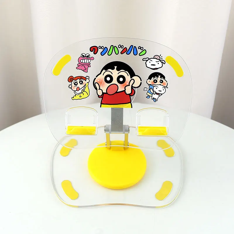 New Crayon Shin-Chan Anime Figures Desktop Rotating Tablet Stand Universal Folding Lifting Stand Lazy Acrylic Phone Stand Gifts