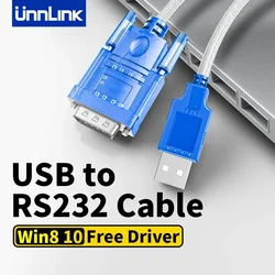 Unnlink USB-кабель RS232 DB9 COM-порт Последовательный PDA 9 Pin DB9 конвертер адаптер для компьютера PLC