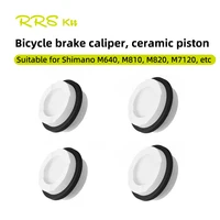 Pistón de cerámica Rrskit para frenos de bicicleta de montaña Shimano M6120/M7120/M8020/M8120/M9120/Saint M820 sellos de pistones de freno de bicicleta