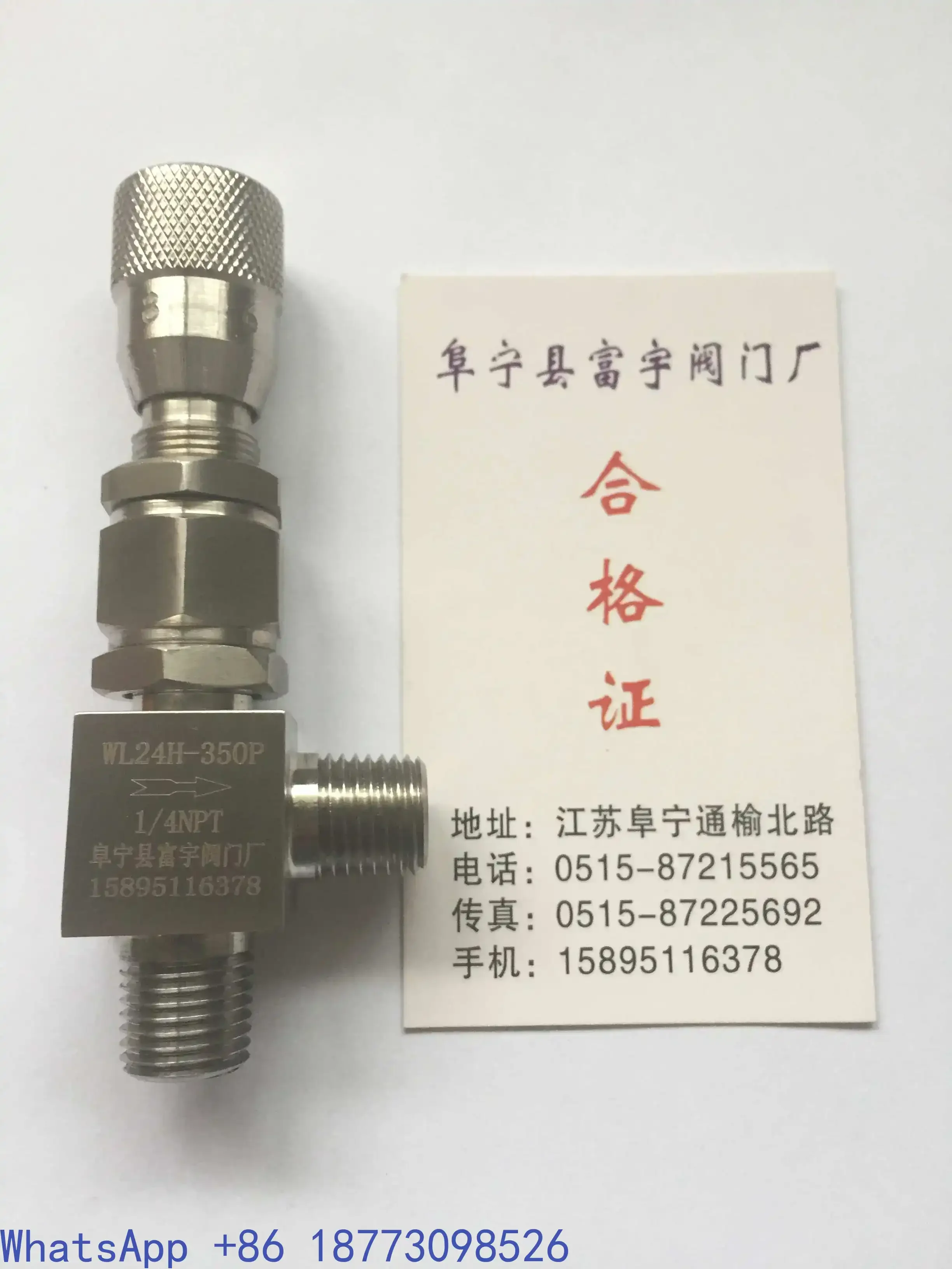 

2WL24H-260P 1/4NPT угловой микроконтрольный клапан Хроматографические аксессуары