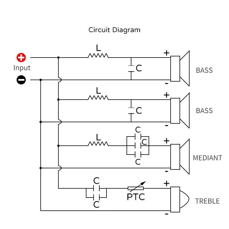 4-weg Luidspreker Bas Frequentie Divider Home Theater Hifi Stereo Circuit Stereo Audio Crossover Filters