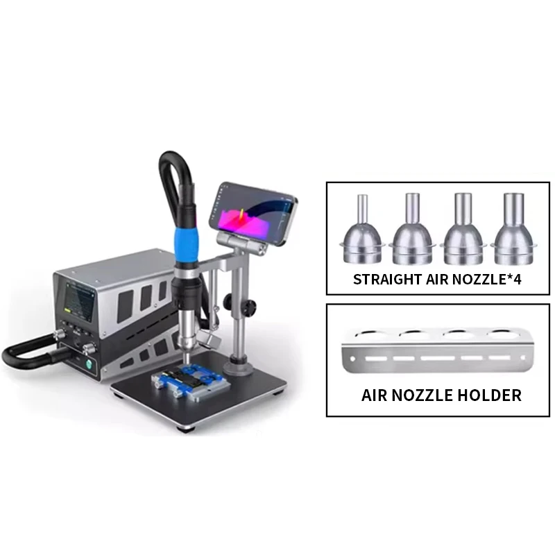 H314 Hot Air Gun 1400W High-Power Heating Element Cyclonic Direct Airflow Smart Wireless Upgrade Desoldering Station