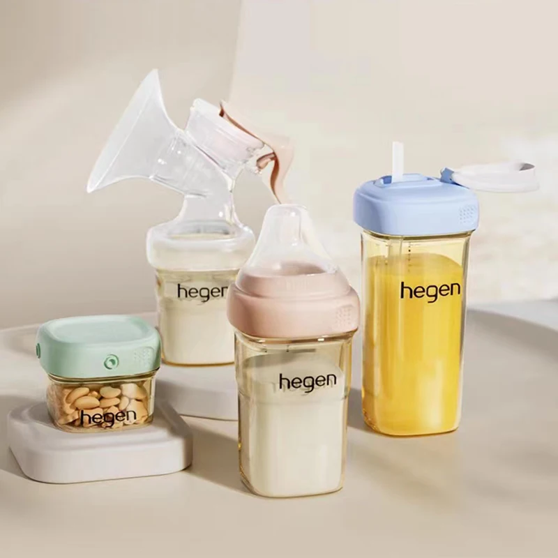 Hegen Baby Bottles Original Bottle PPSU Gift Box With Storage Lid Pacifier Water Bottle for Children Baby Items Free Shipping