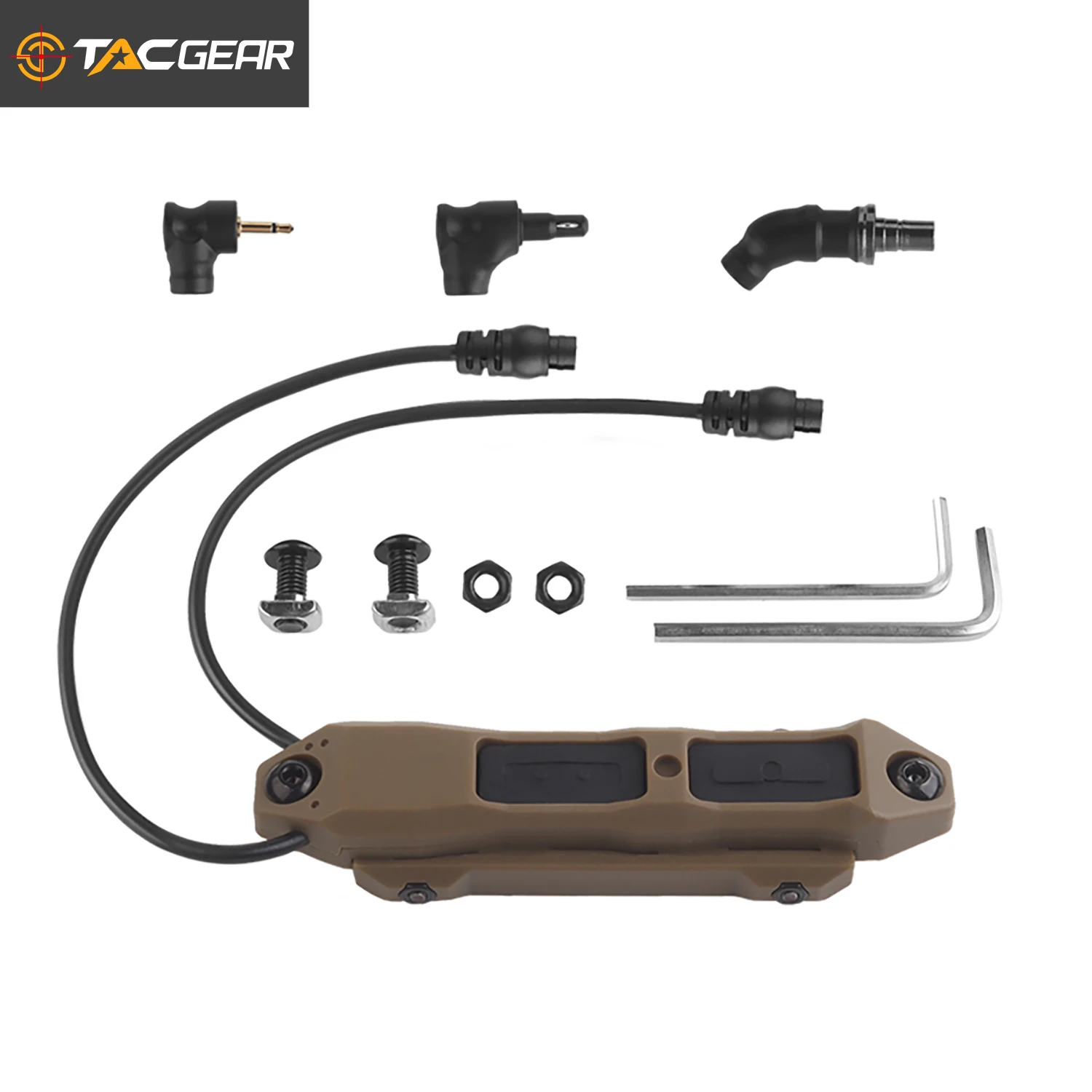 

TACGEAR Taps Pro Picatinny M-lok Double Wire Button switch 3pcs Plugs Connector rane Laser 2.5mm SF for Weapon Light PEQ