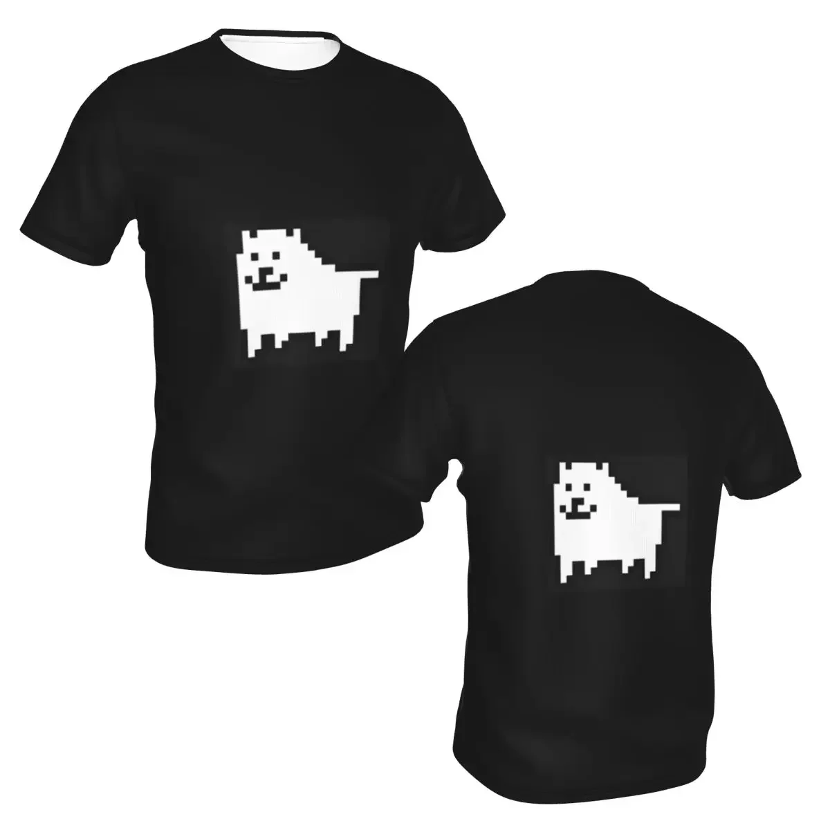 polyester Annoying Dog In Space Undertale Toby Video Game Rpg T-Shirt Men's Funny T Shirt Men O-Neck Summer Shirts Tops
