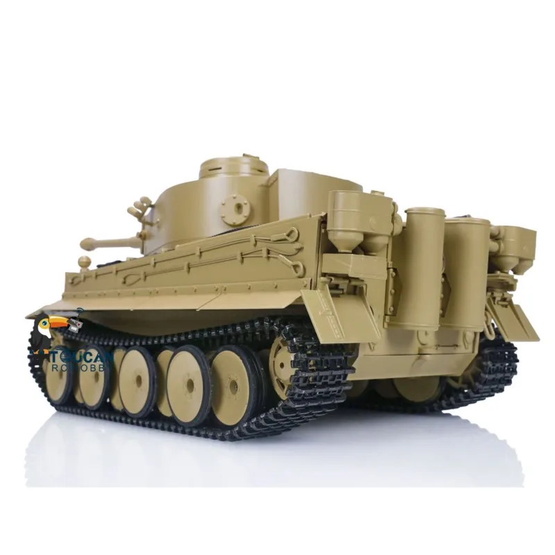 마토 1/16 스케일 RTR RC 탱크 옐로우 독일 타이거 I 적외선 버전 1220 원격 조종 팬저 차량 모델 소년 장난감 TH00647