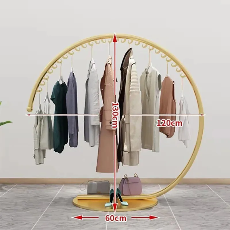 ตู้เสื้อผ้า Coat Rack ยืน Dressing Room ระบบโลหะชั้นวางเสื้อผ้าเฟอร์นิเจอร์ห้องน้ํา Perchero Pared Hanger ในห้องโถง