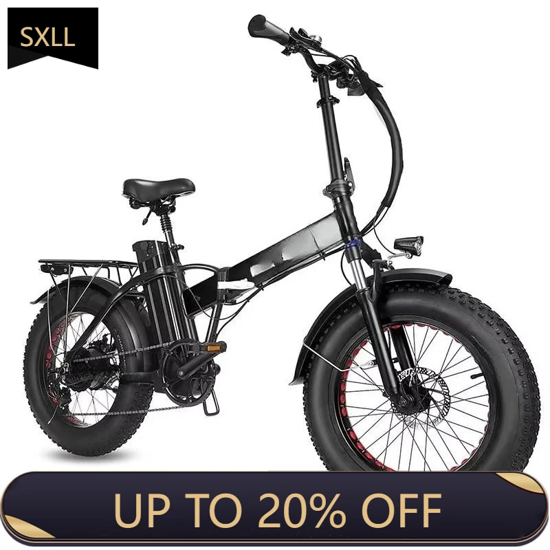 

SXLL Hot Sale 350W Foldable Convenient City Riding New Energy Electric Bike 24V 12Ah Double Ring Aluminum Rear Wheel Motor 3 Spe