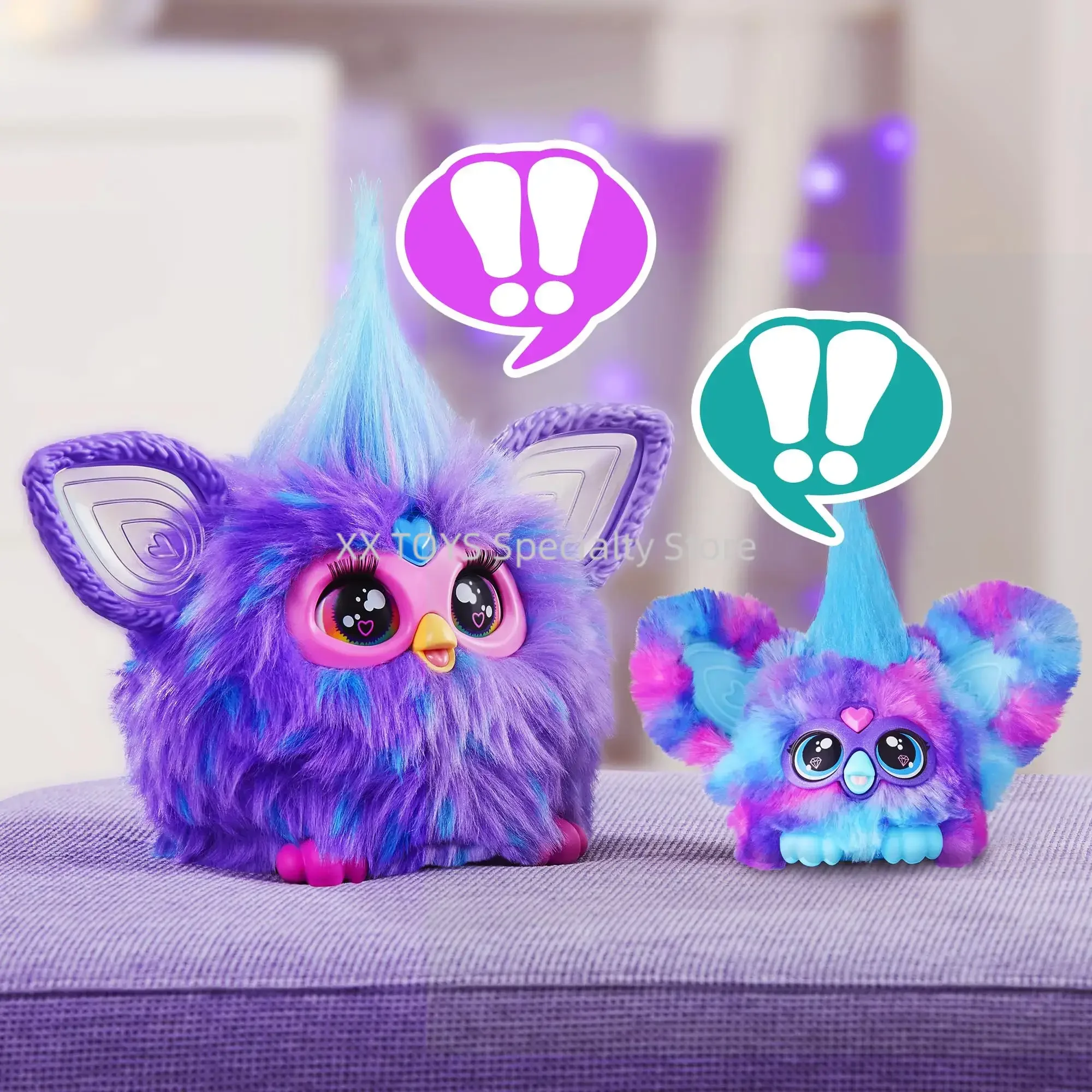 Furby Furblets Mini Elektroniczna Pluszowa Zabawka Hip-Bop Luv-Lee Pix-Elle Śpiewająca Wokalizująca Elektroniczna Interaktywna Pluszowa Zabawka