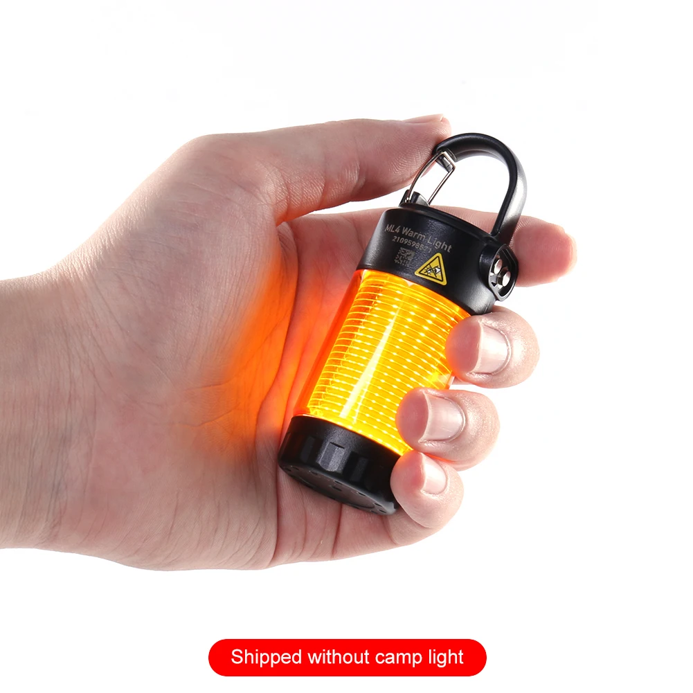 Camping Tent Lantern Lamps Shade Mosquito Repellent Portable Atmosphere Decorative Camping Light Lampshade Orange for ML4 Lights