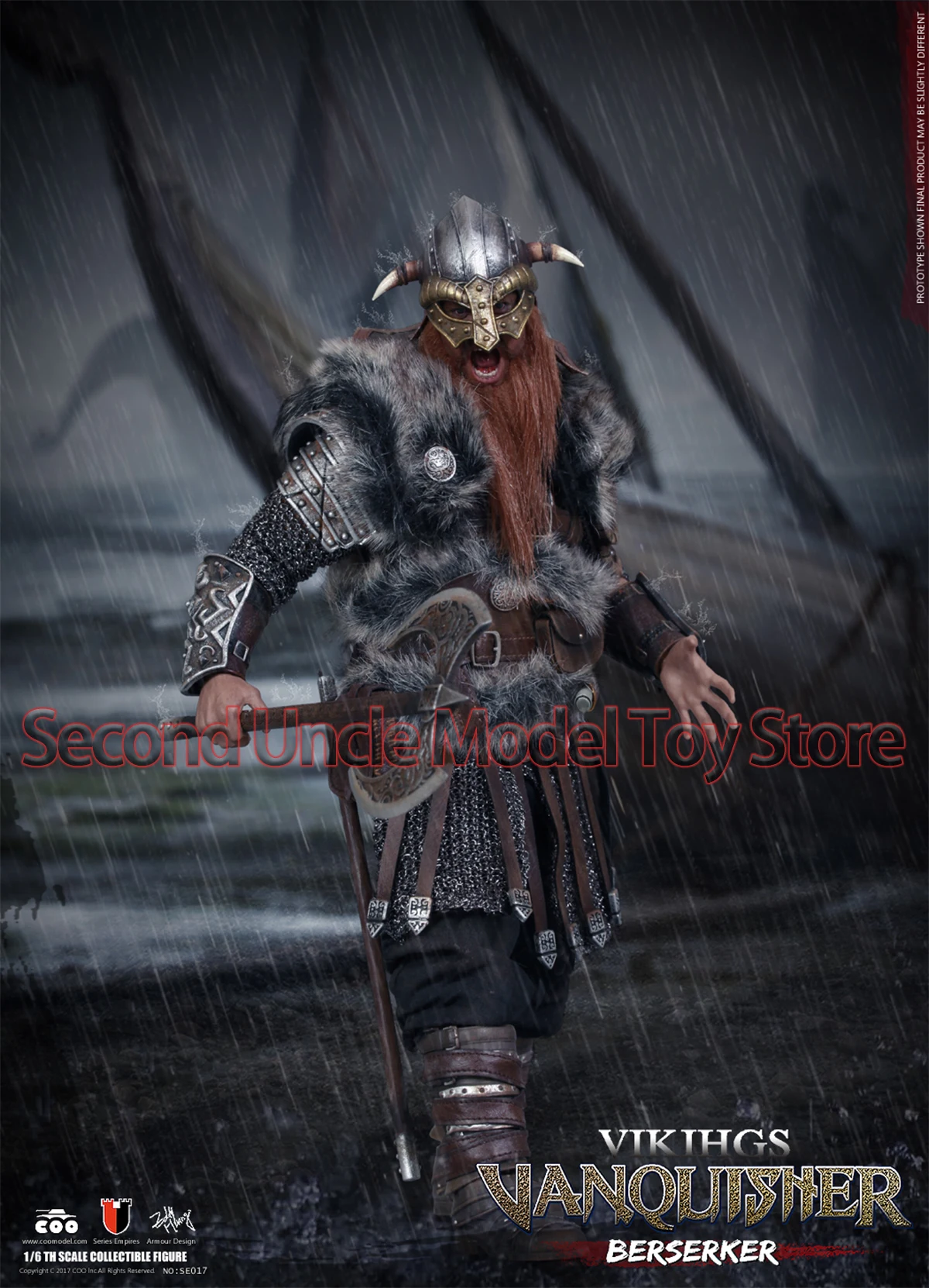 

COOMODEL SE017 1/6 VIKING VANQUISHER Die-cast Alloy BERSERKER 12'' Male Soldier Action Figure Full Set Collectible Model Toys