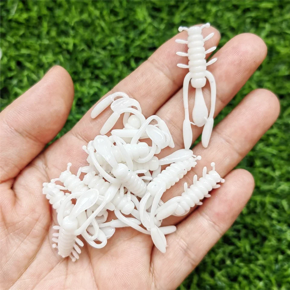 20PCS TPE Mini Wurm Weiche Angeln Lockt Jig Wobbler 0,6g/45mm Silikon Künstliche Köder Bass karpfen Pesca Angelgerät – Detail 7