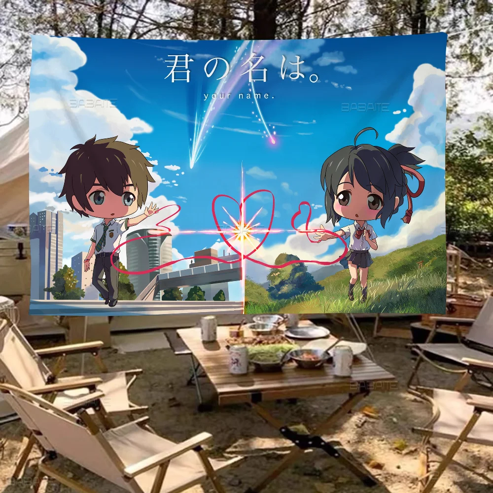 Anime Your Name High End Quality Banner Printing Artistic Atmosphere Style Camping Flag