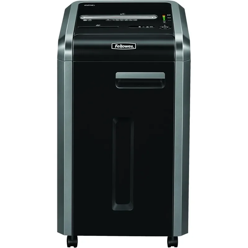 Fellowes Powershred 225Ci 22-Sheet 100% Jam-Proof Crosscut Paper Shredder Commercial Grade for Office, Black 3825001