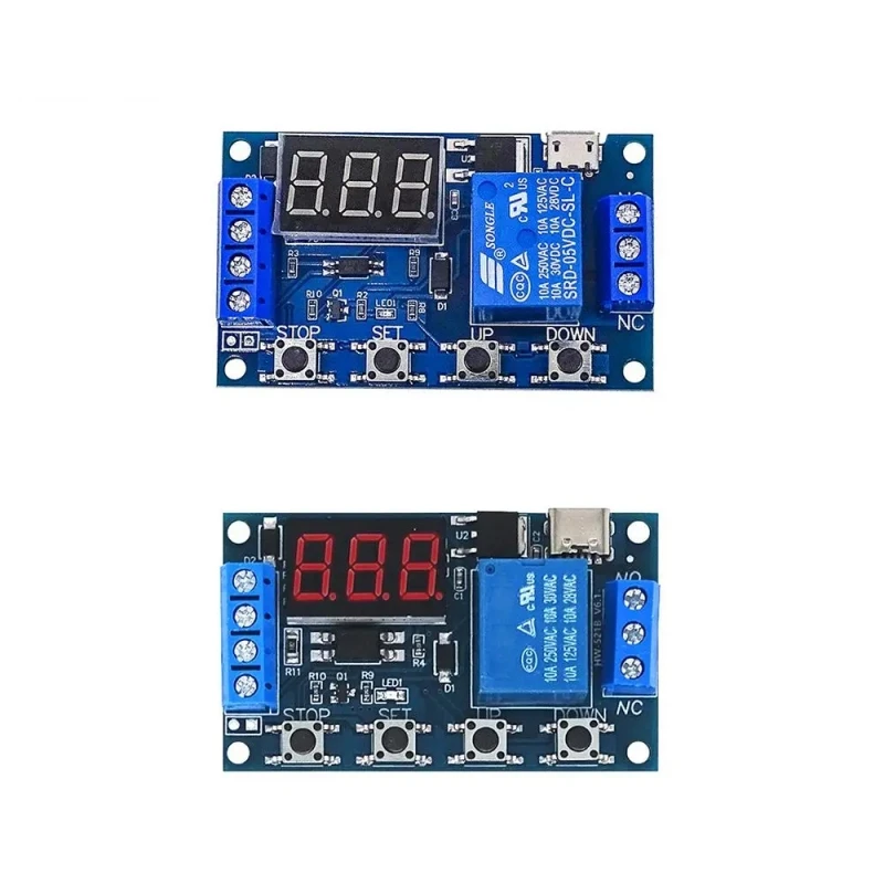 (5 pcs/lot)Delayed power outage and disconnection trigger cycle timing circuit 6-30V switch relay delay module time