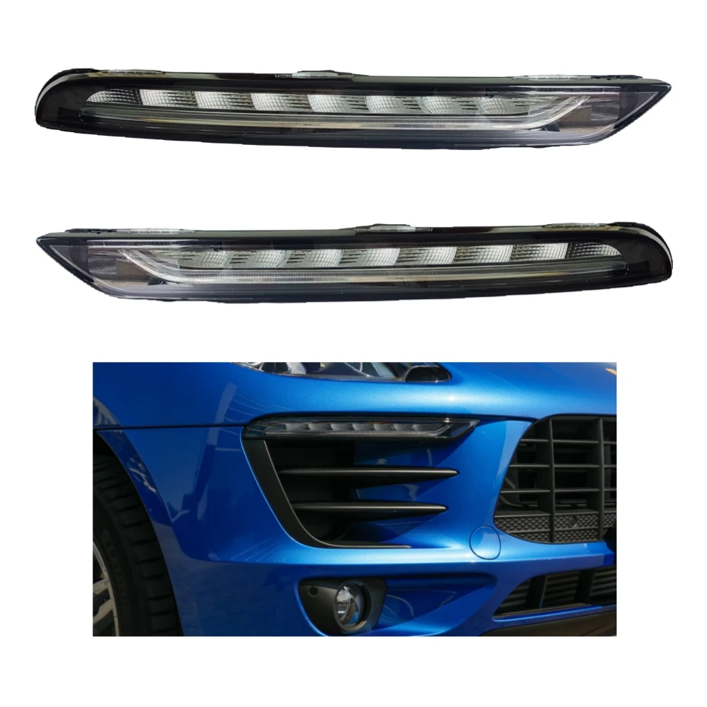 

12 В светодиодный дневной свет указателя поворота для Porsche Macan 2.0T 3.0T 2014-2017 DRL дневные ходовые огни