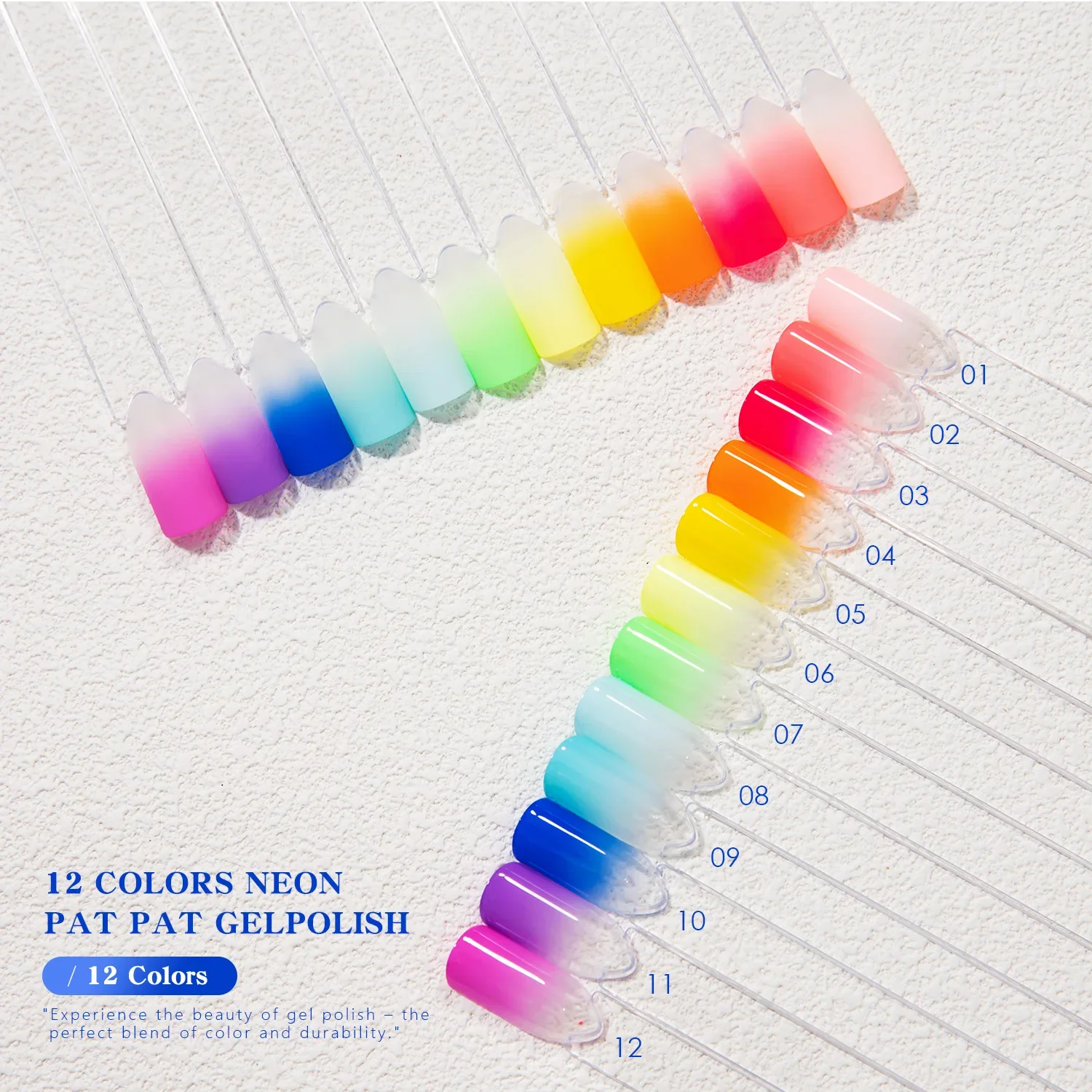 

12Colors Fluorescent Pat Painting Gel Nail Polish High Gloss Shiny Long Lasting Soak Off UV LED Gel Varnish Nail Art Decorations