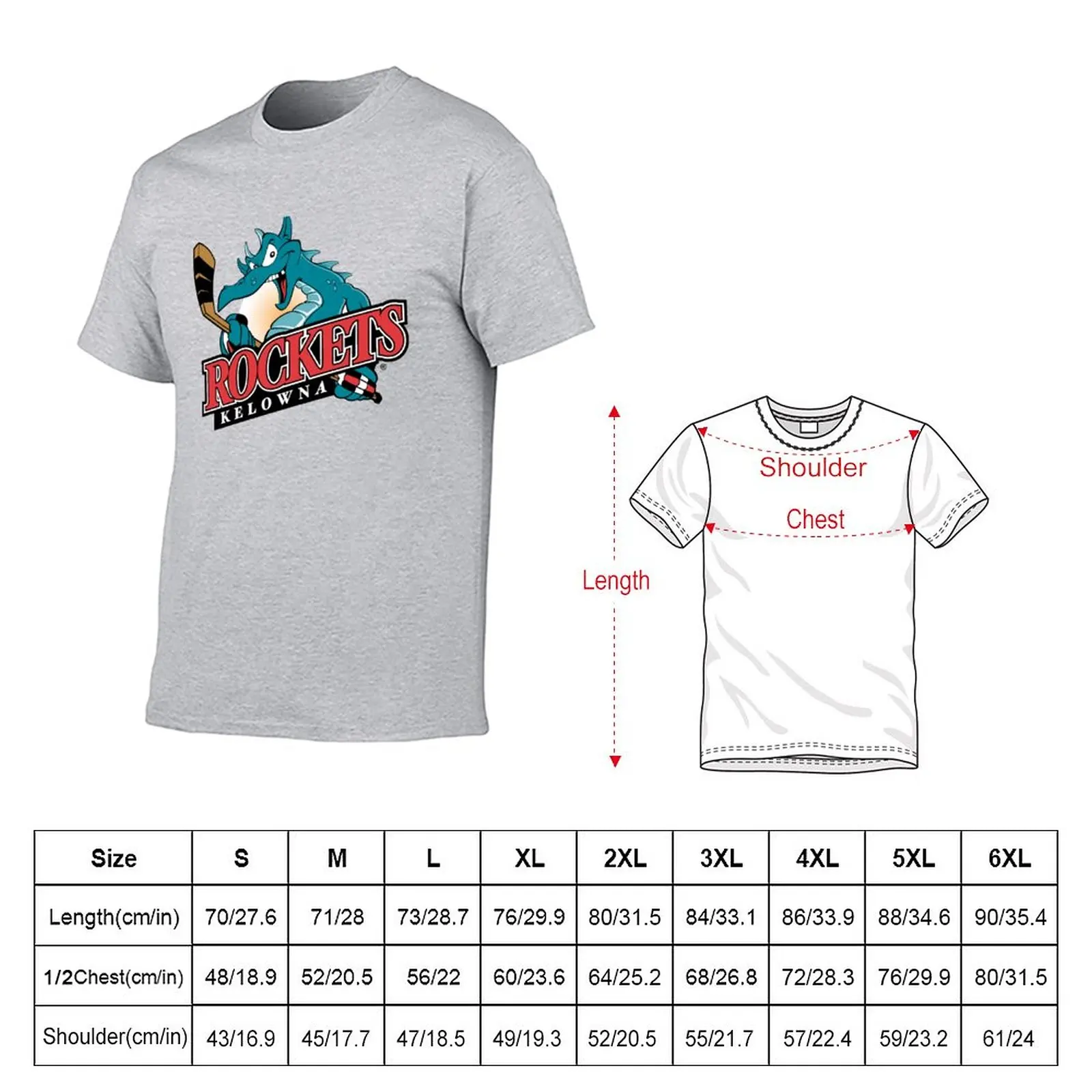 Kelowna Rockets T-Shirt kawaii clothes korean fashion boys animal print shirt plain white t shirts men