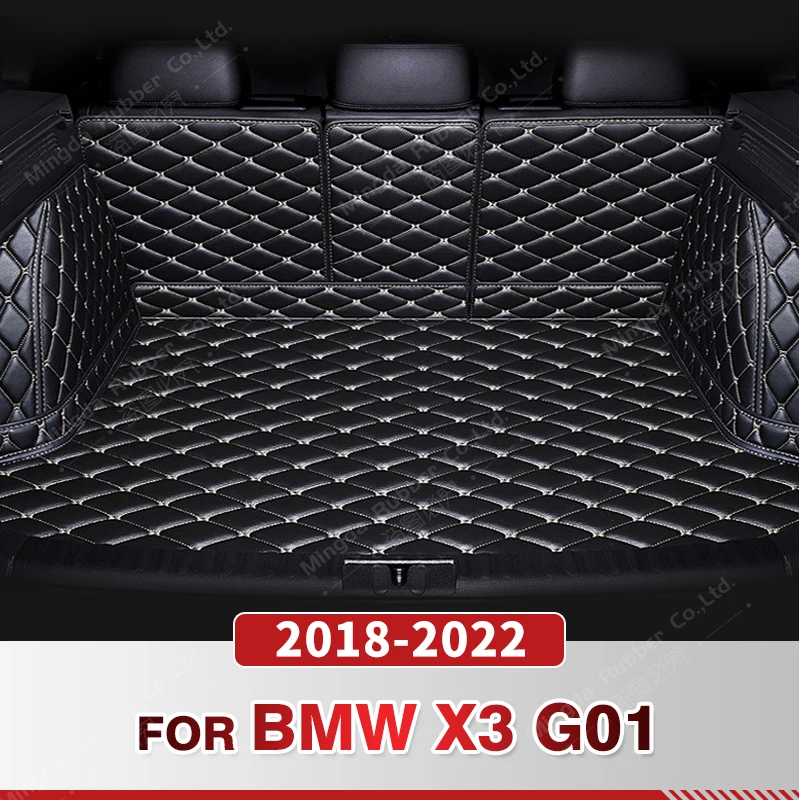 

Auto Full Coverage Trunk Mat For BMW X3 G01 2018-2022 21 20 19 Car Boot Cover Pad Cargo Liner Interior Protector Accessories