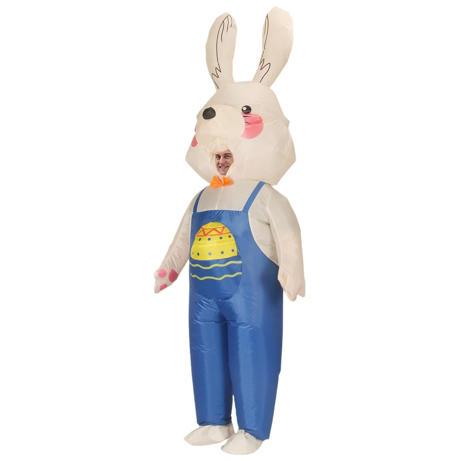 Easter Bunny Inflatable Costume Funny Rabbit Astronaut Halloween Performance Stage Costume Adult Size