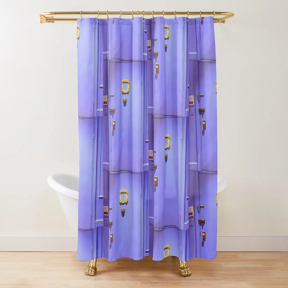 

The Door Shower Curtain Modern Bathroom Accessories Anime Shower Anti-Mold Waterproof Shower Bathroom Deco Curtain