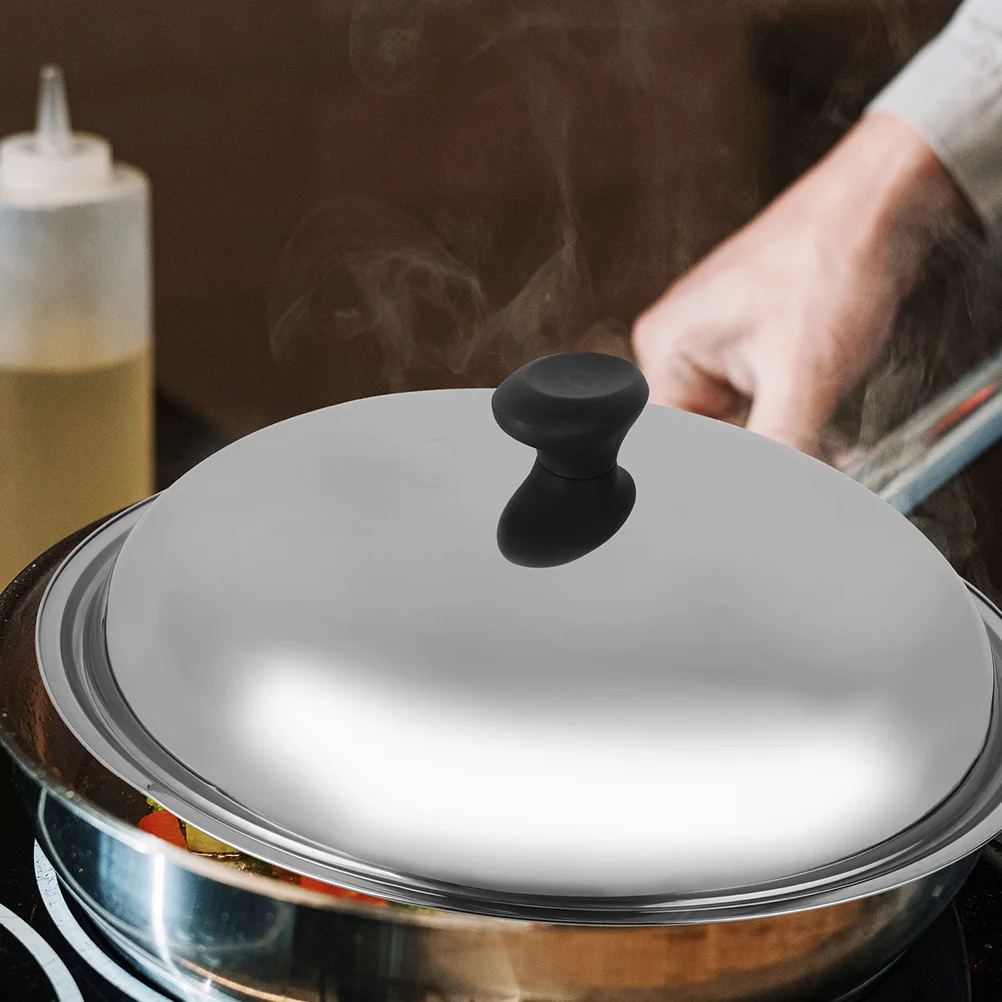 

Hot Pot Cover Wok Lid Silicone Lids for The Stainless Steel Pan Household Multi-function