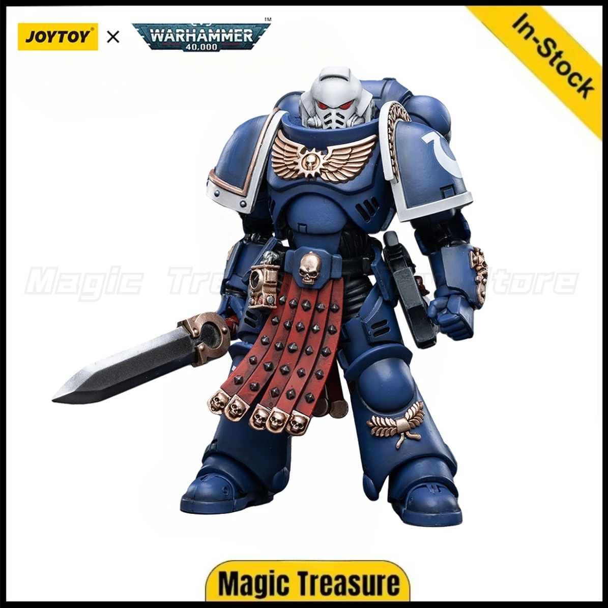 

【In stock】 JOYTOY 1/18 Action figure warhammer 40k Ultramarines Primaris Assault Veteran Intercessor Anime Ornaments Gifts