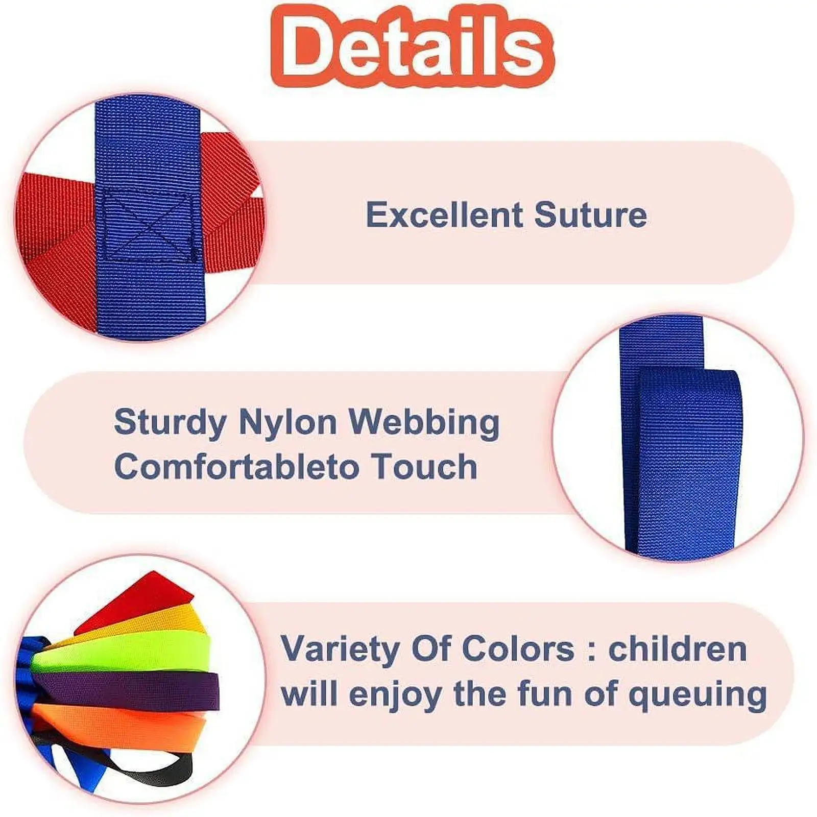 

Walking Rope Nylon Rope Toddlers Leash for Games Daycare School Kindergarten