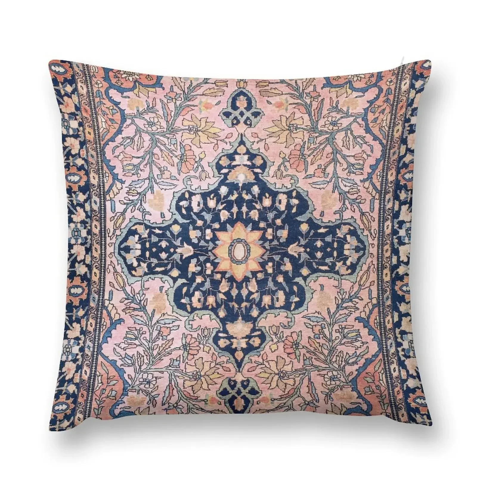 Sarouk Antique West Persian Rug Print Throw Pillow Custom Cushion Photo sleeping pillows Cushions pillow