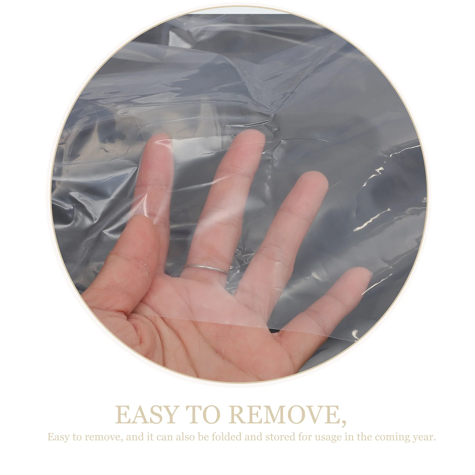 

Sofa Slipcover For Living Room Thickened Clear Couch Cover Reusable Furniture Protector For Pets Party Moving Home