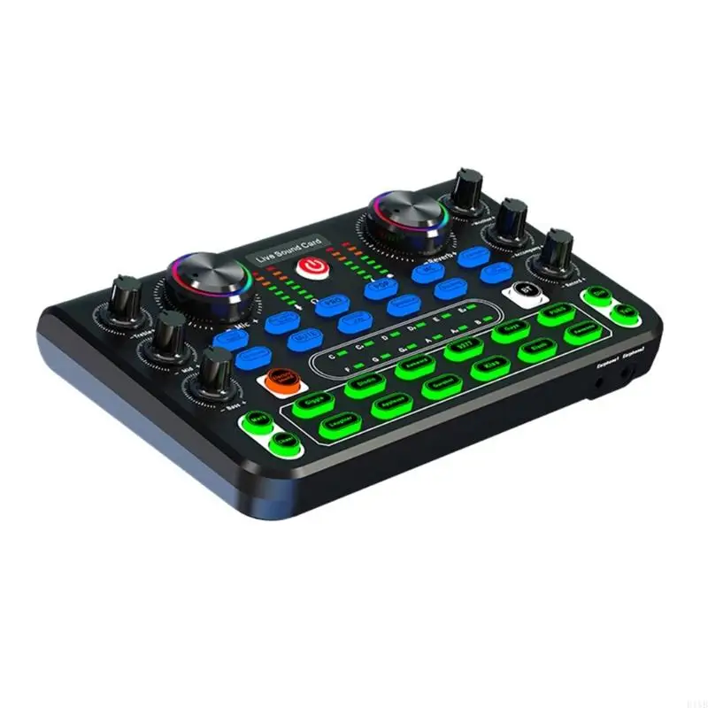 E1YB Professional Live Sound Card Board Sound Sound Board Effects Lighting Effects