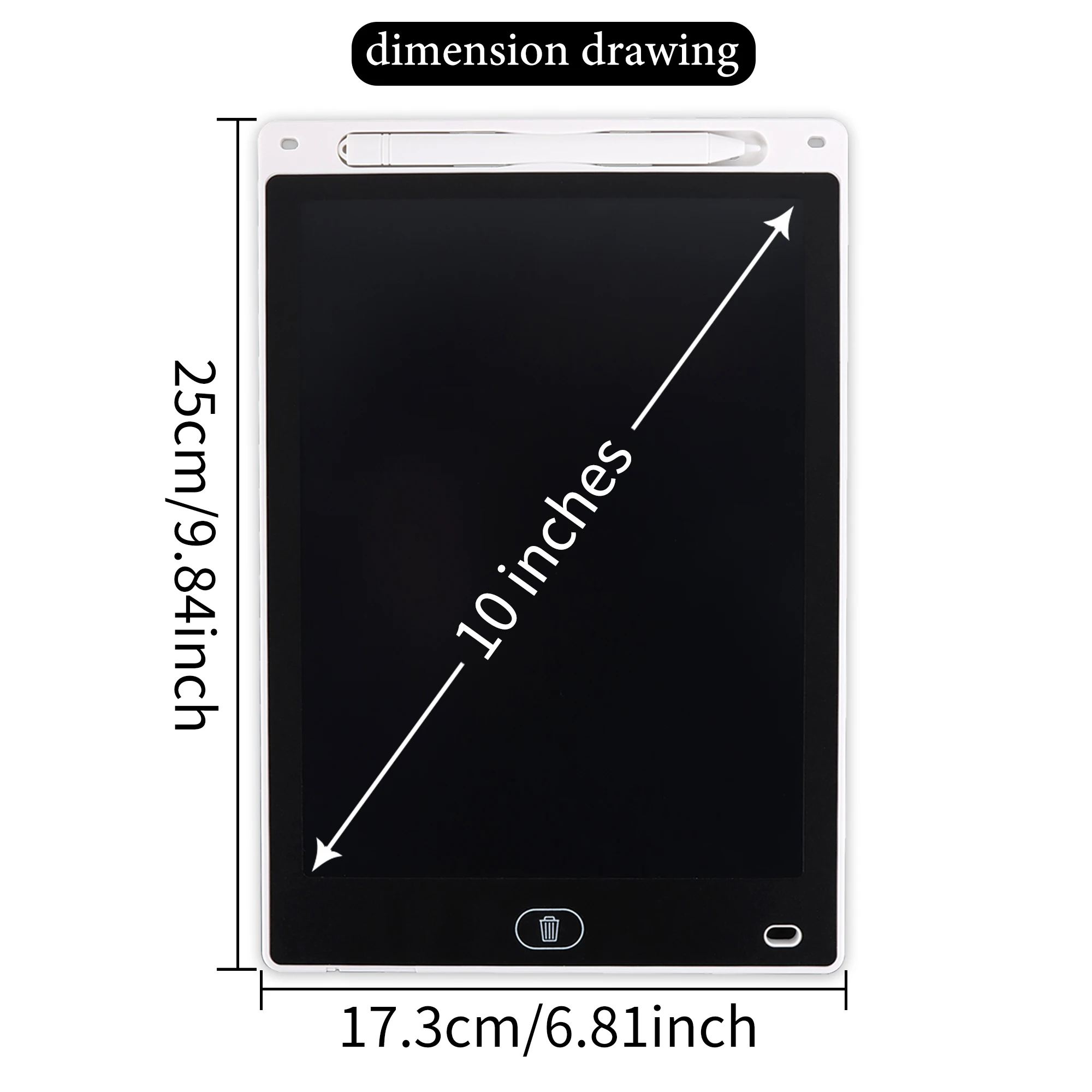 Tableta de dibujo LCD para niños, herramientas de pintura, tablero de escritura electrónica, juguete educativo, 4,4/6,5/8,5/12 pulgadas