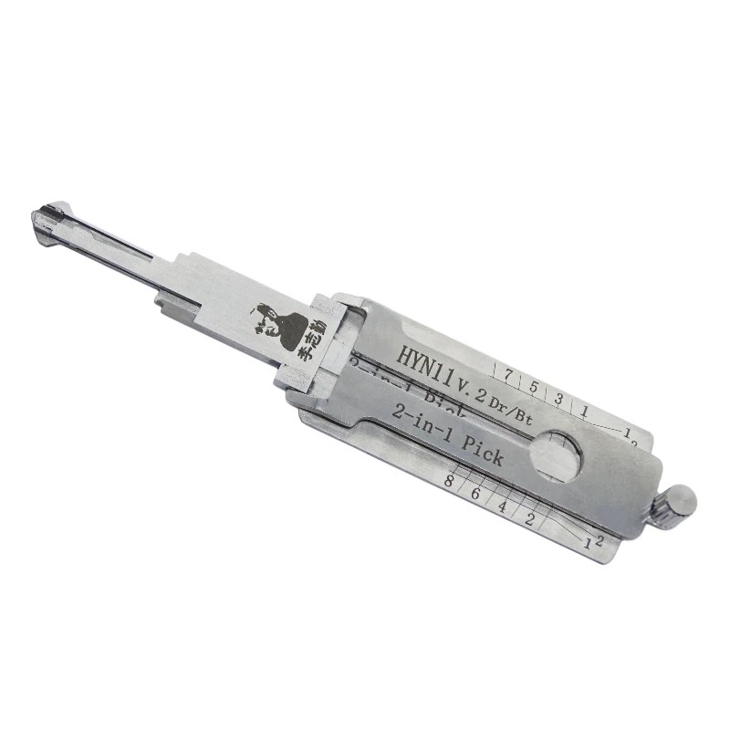 

Original Lishi HYN11 V.2 2 in 1 Locksmith Tool Lock Pick&Decoder Flat Milling for Hyundai Elantra/Tucson/Cerato Kia Fort models