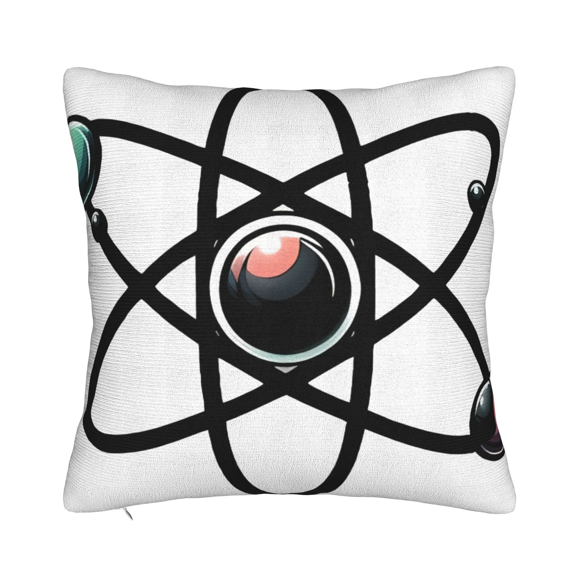 Never Trust An Atom Winter Holiday Farmhouse Home Deco Never Trust An Atom Pillow Cover Soft Durable