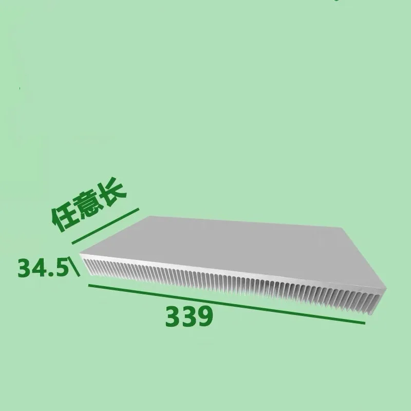 

339*34.5*100-350mm High power high density tooth aluminum alloy heat sink Aluminum profile heat sink electronic radiator