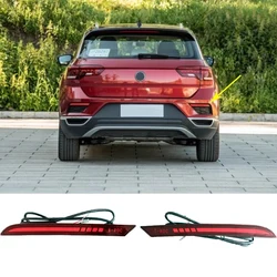 Car LED Rear Bumper Dynamic Turn Signal Light Brake Light For-Volkswagen T-Roc T Roc 2018-2022