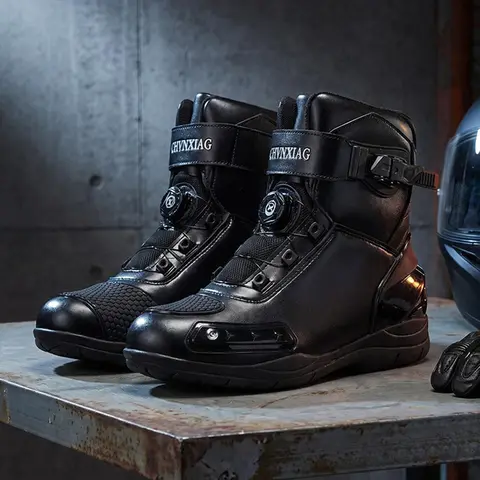 New Motorcycle Boots Men Waterproof Anti Slip Motos Riding Shoes TPU Anti Collision Protection Man Motorbike Protective Boot