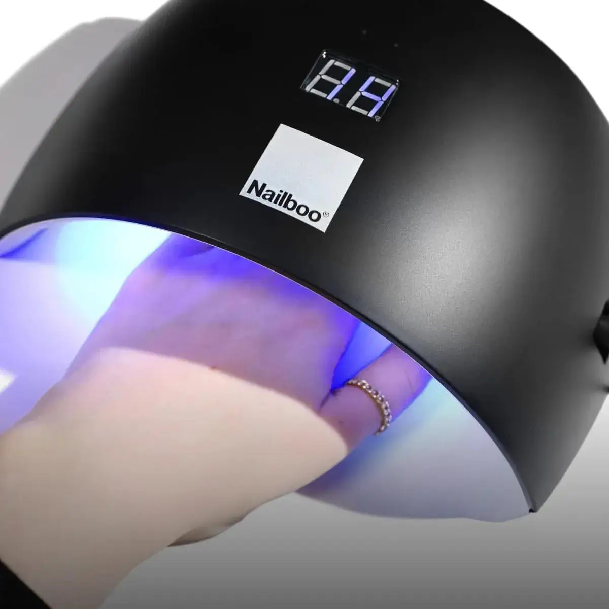 Gel Nail Polish Kit with UV Lamp - 2 Glazes, Base & Top Coat, Files, LED Lamp, Long-Lasting Glossy Finish