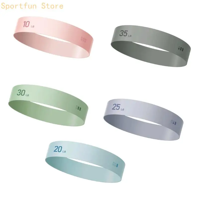 5lots Multipurpose Workout Band Latex Toning Rings Without Roll Includes Carry Bag For Active Lifestyle X7JD