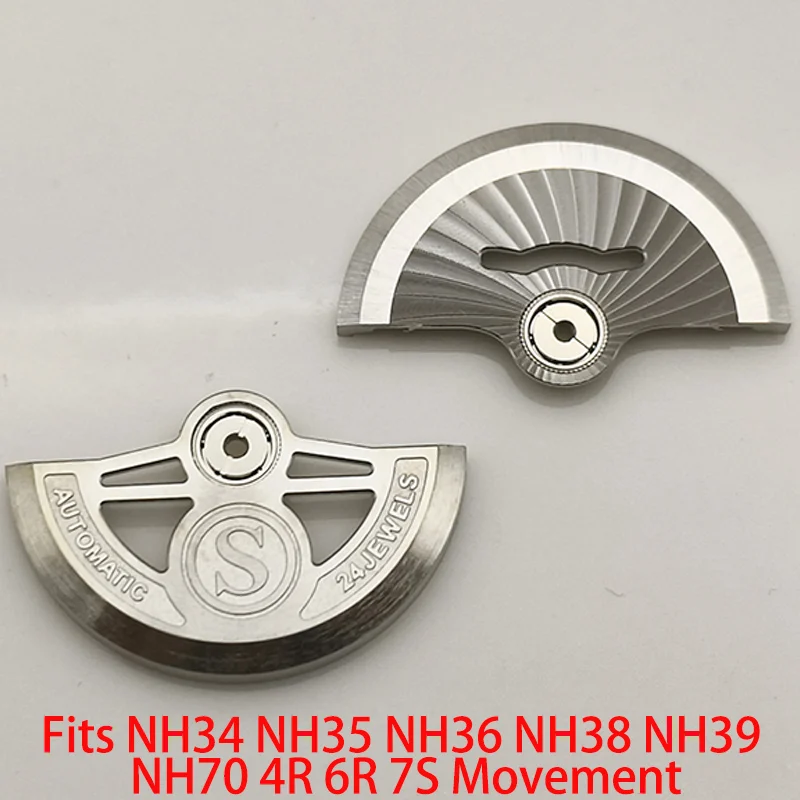 

NH35 NH36 Movement Automatic Hammer Rotor Fits 4R 6R NH70 NH34 NH35 NH36 NH38 NH39 7S26 Movement Men's Watch Accessories Refit