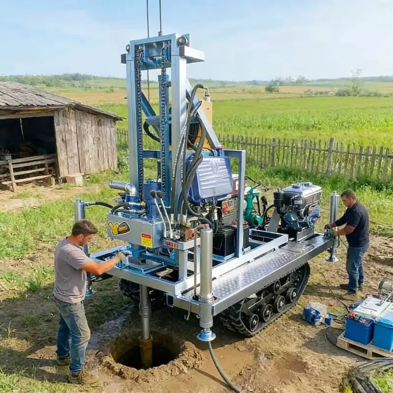 

Water Well Machine Small Diameter Drill Rig Efficient Customized for Shallow Ground Water Extraction Portable high quality sale