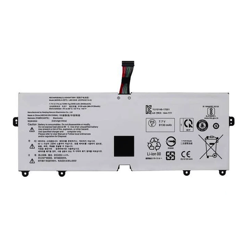 Bateria do portátil LMDTK para LG Gram, LBS1224E, LBR1223E, 7.7V, 72Wh, 2018, 13Z980, 14Z980, 15Z980, série 13Z980-G.53C, 2018