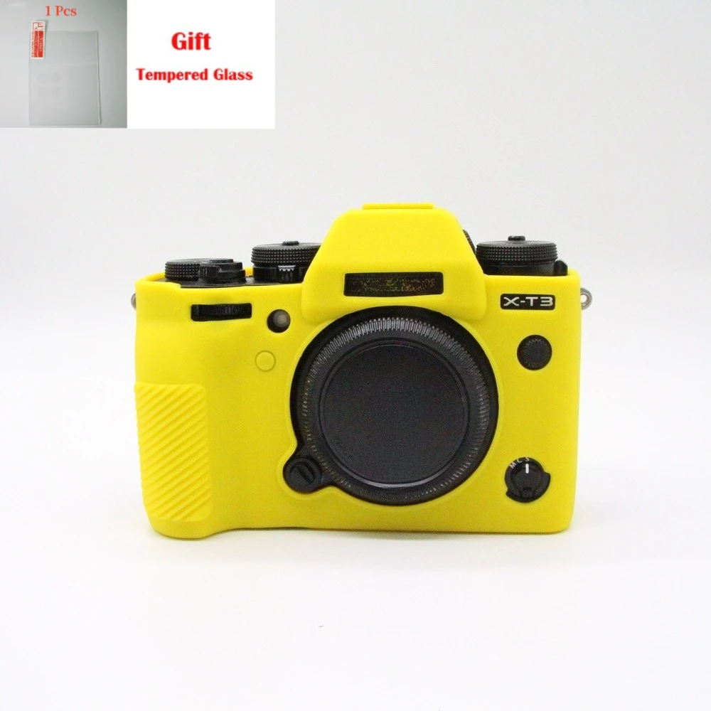 Protective Case For FUJIFILM  Fuji XT3/XT-3 silicone sleeve  camera bag photography accessories Camera Bag + free tempered film