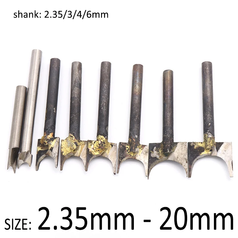 1pcs 2.35mm-20mm Carbide Milling Cutters Drill Bits Woodworking Ball Molding Tools Fixed Bead Welding Cutter Wood Carving Knife