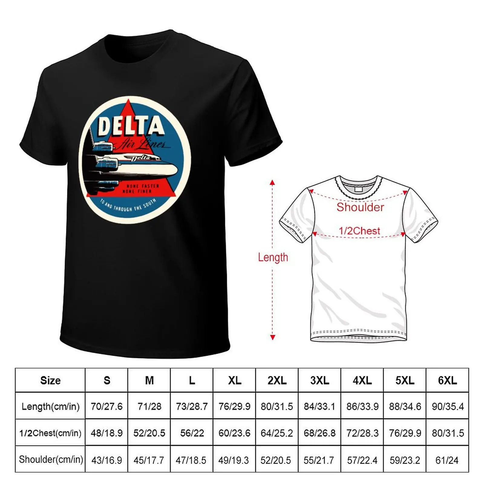 Delta Airlines T-Shirt anime t shirts summer shirt anime tshirt luxury t-shirt mens graphic t-shirts pack