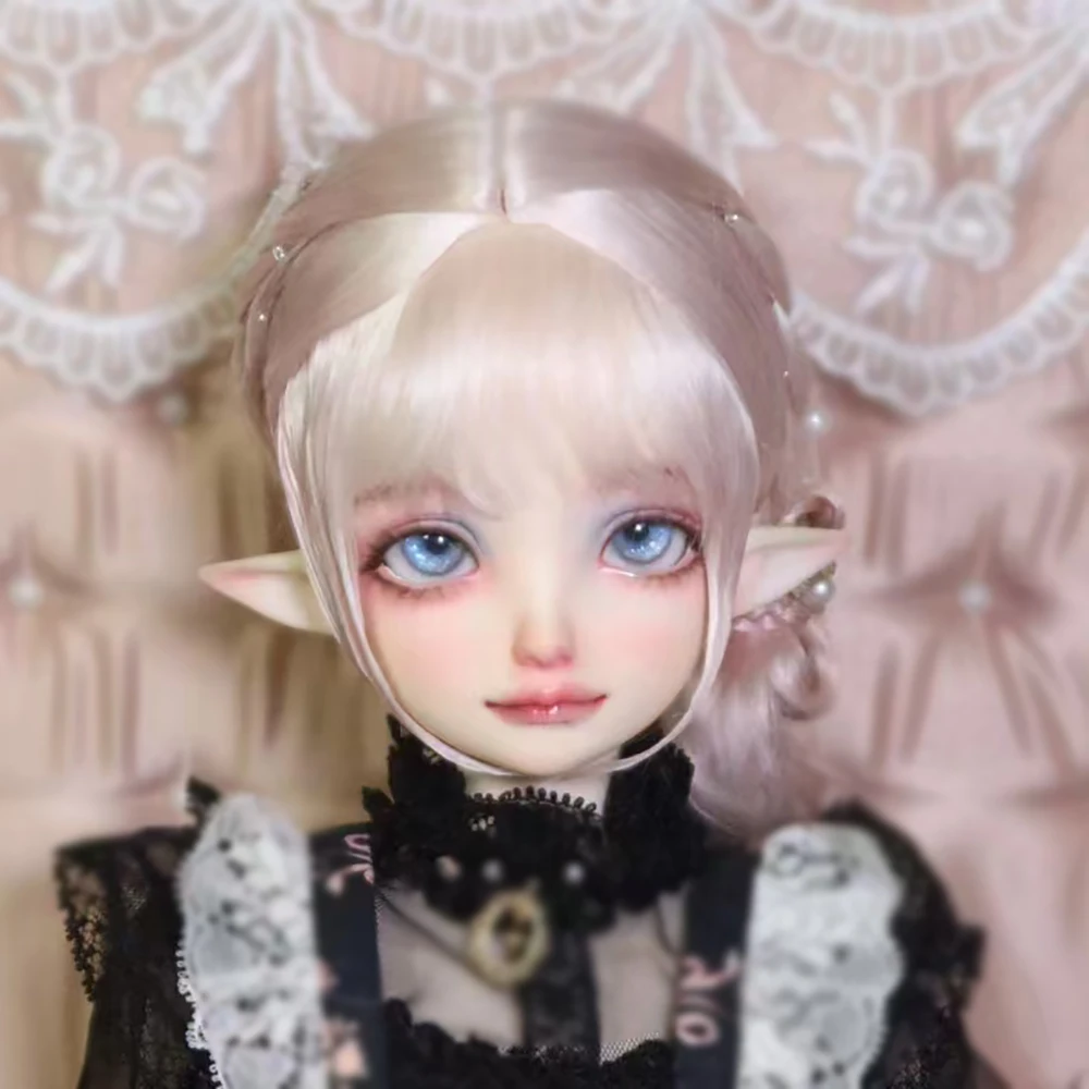 

1/4 BJD Doll Elf Girl Head No Makeup Resin DIY Doll Head Without Makeup Doll Accessories BJD Toys