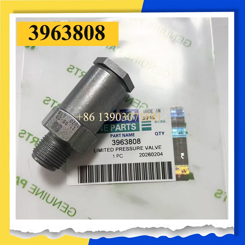 

3963808 Fuel Common Rail Pressure Relief Valve Pressure Limiting Valve
