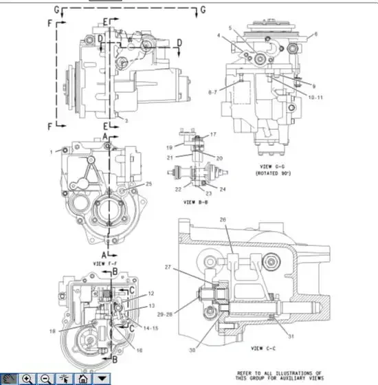 1129936 112-9936 130-7326 1307326  Engine 3116 GP Fuel Oil Injector Pump Governor With Part 4P4306 1502507